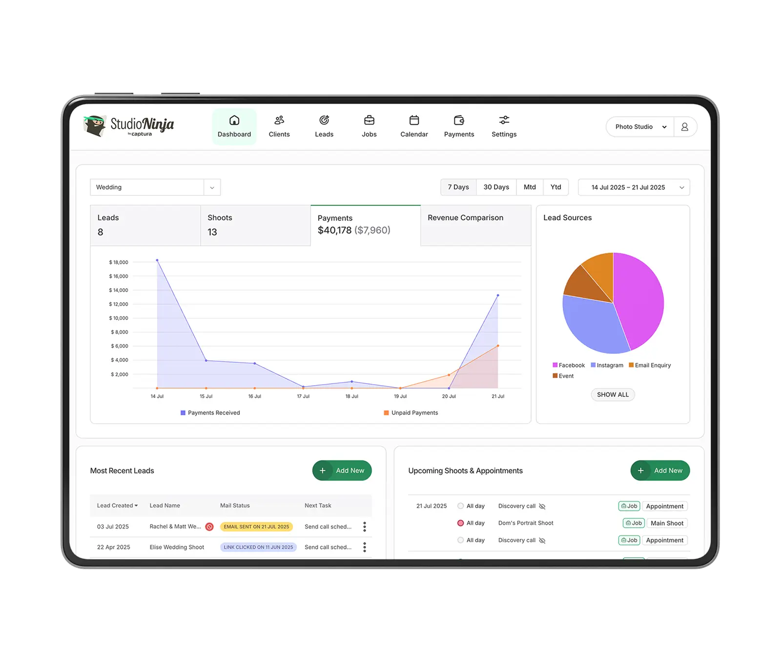 Seamlessly track payments